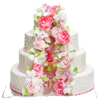 Торт «Свадебные цветы»