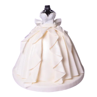 Торт «Платье белое»