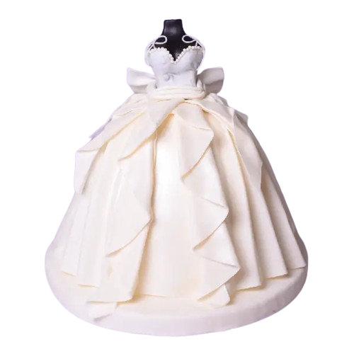 Торт "Платье белое"